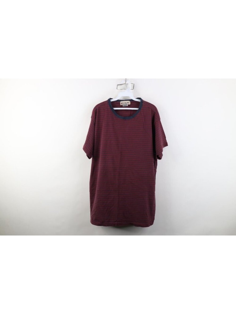 Vintage 90s Streetwear Mens XL Faded Striped Color Block Short Sleeve T-Shirt